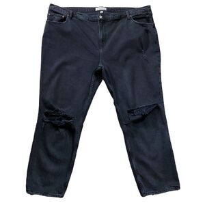 Abercrombie & Fitch Womens Jeans sz 24 Black Straight x28" Cotton Denim Stretch